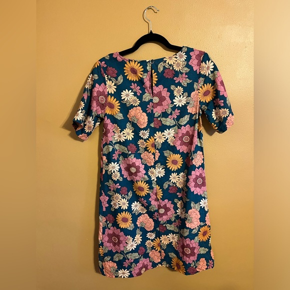 ModCloth x Princess Highway Floral Shift Dress Cotton Linen 60’s 70’s - Picture 4 of 6